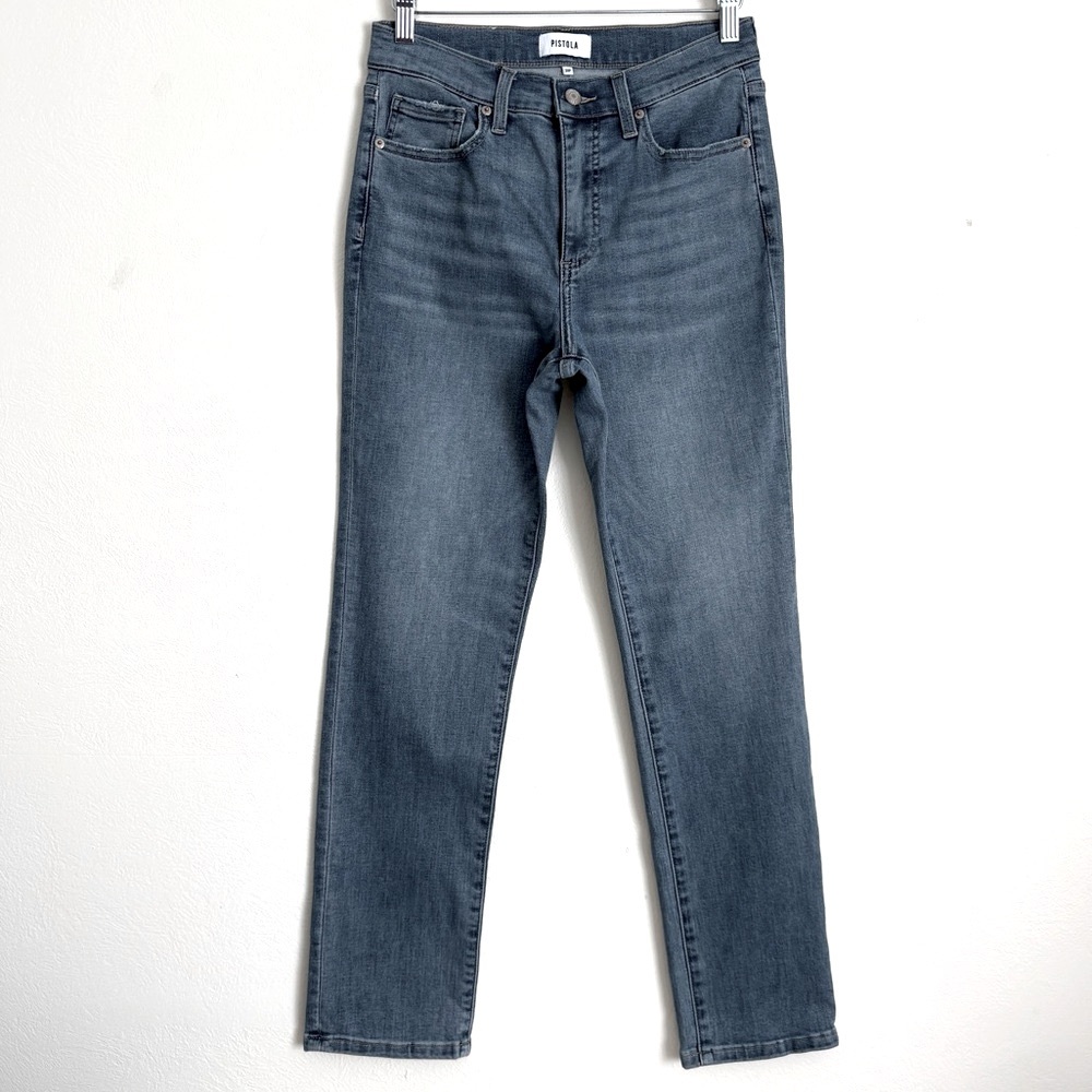 Pistola Petite High Rise Skinny Light Blue Denim Jeans Sz 28 Inseam 28”